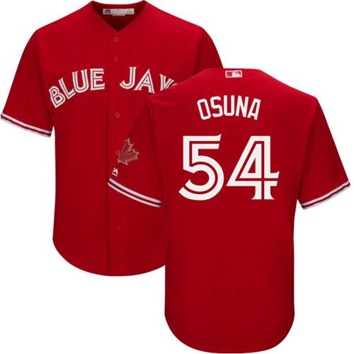Blue Jays #54 Roberto Osuna Red New Cool Base Canada Day Stitched MLB Jersey - Click Image to Close
